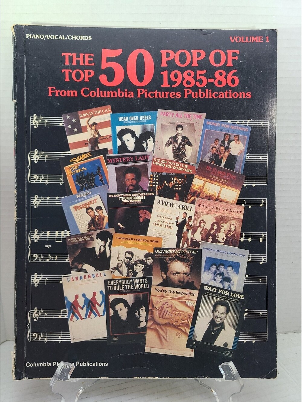 The Top 50 Pop of 1985-86 Columbia Pictures Vintage Sheet Music